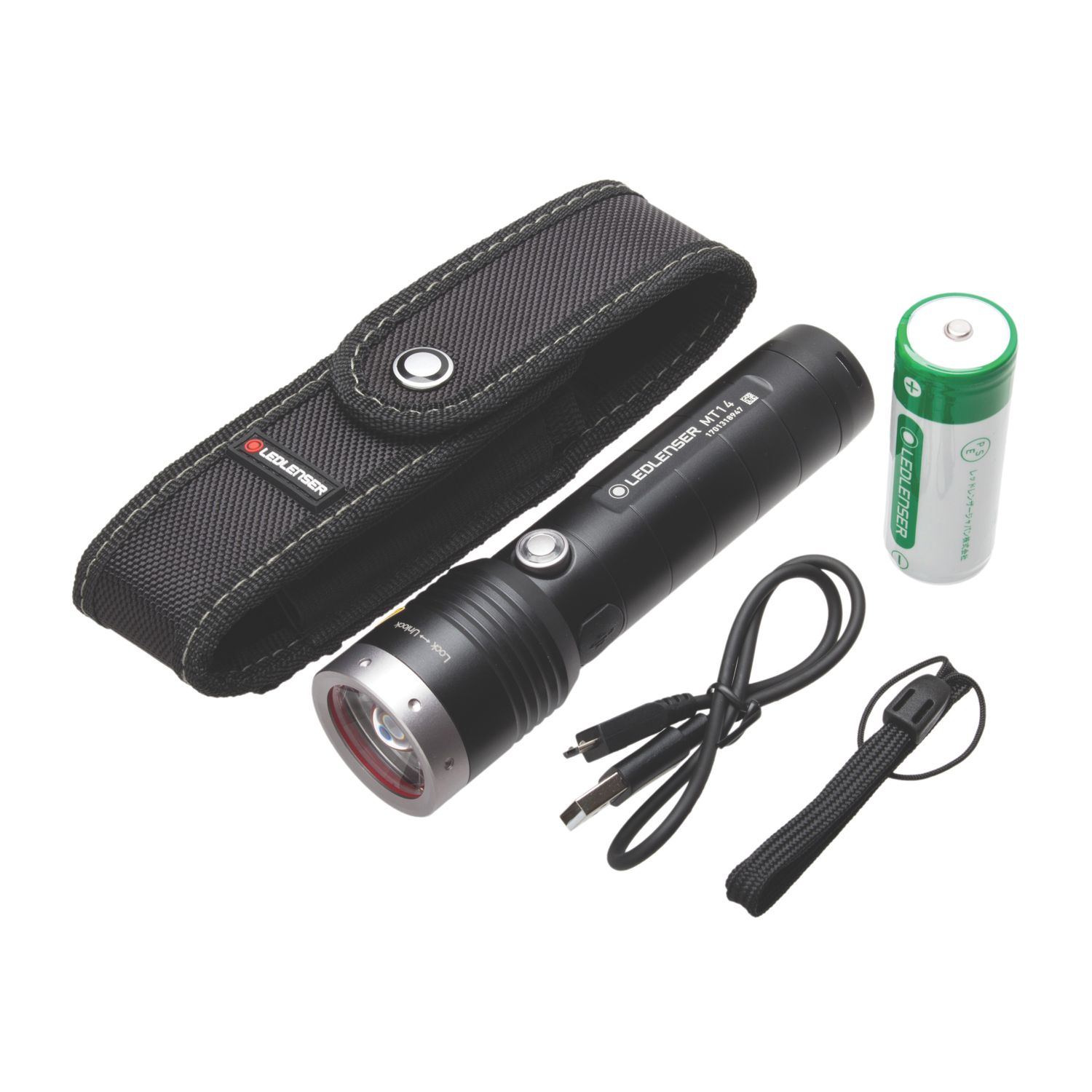 LEDlenser MT14 Rechargeable LED Torch Black 1000lm (281RC)