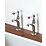 Bristan Renaissance Traditional Single Lever High Neck Pillar Taps Chrome 1 Pair
