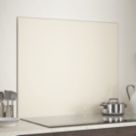 Splashback  Cotton Cream Self-Adhesive Glass Kitchen Splashback 900mm x 750mm x 6mm