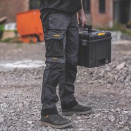 DEWALT Cambridge Coolmax Work Trousers Black/Grey 34" W 31" L