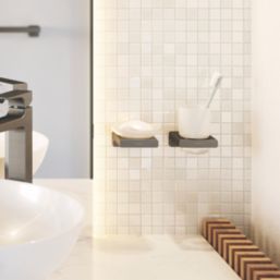 Hansgrohe AddStoris Toothbrush Tumbler Brushed Black Chrome