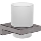 Hansgrohe AddStoris Toothbrush Tumbler Brushed Black Chrome