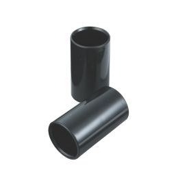 Tower Heavy Gauge Conduit Couplings 20mm Black 2 Pack