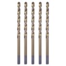 Erbauer  Straight Shank Metal Drill Bits 5mm x 132mm 5 Pack