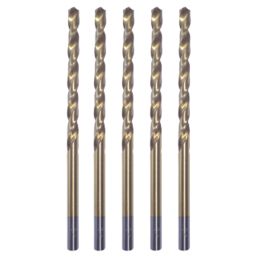 Erbauer Straight Shank HSS Long Drill Bits 5mm x 132mm 5 Pack