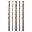 Erbauer  Straight Shank Metal Drill Bits 5mm x 132mm 5 Pack