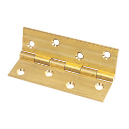 Self-Colour  Solid Drawn Brass Hinge 102mm x 60mm 2 Pack