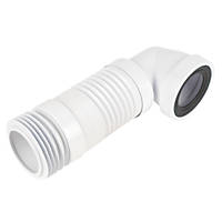 McAlpine  WC-CON8F 90° Flexible Pan Connector White 110mm