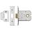 Eurospec Satin Chrome Flat Mortice Latch 76mm Case - 55mm Backset