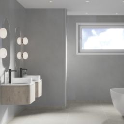 Fibo Timeless Wet Wall Panelling Silk  Soft Cement 2400mm x 600mm x 10.2mm