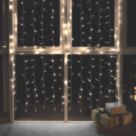 2m x 1.5m Outdoor LED Warm White Curtain Christmas Lights