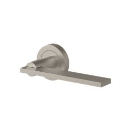 Cooke & Lewis Oanig Lever on Rose Door Handles Pair Satin Nickel