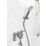 Bristan Frammento Gun Metal 150mm Deck Mounted Dual Control Manual Shower Mixer Tap