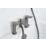Bristan Frammento Gun Metal 150mm Deck Mounted Dual Control Manual Shower Mixer Tap