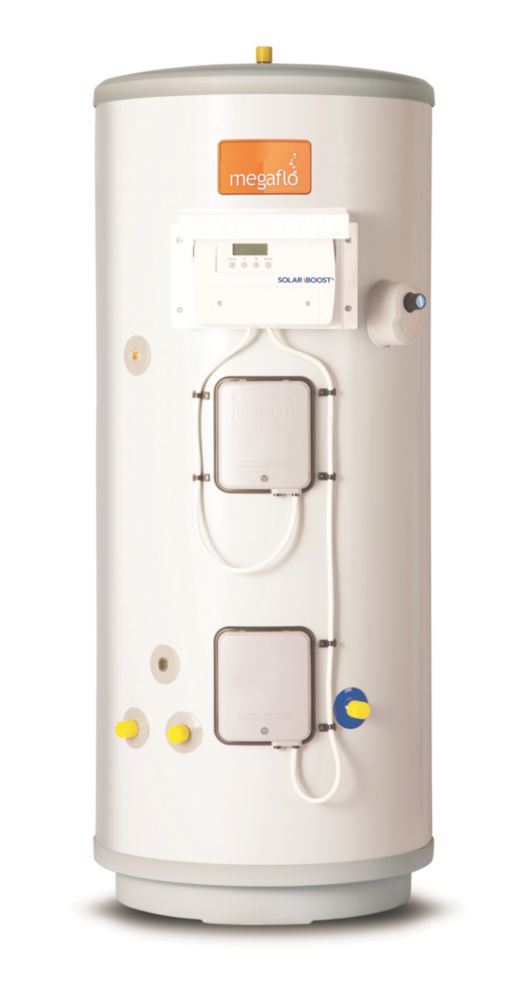 Heatrae Sadia Megaflo Eco Solar PV Ready Indirect Unvented Unvented Hot  Water Cylinder 210Ltr 2 x 3kW - Screwfix