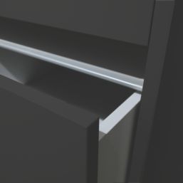 Spacepro  Interior Storage Tower Unit Black 450mm x 2100mm