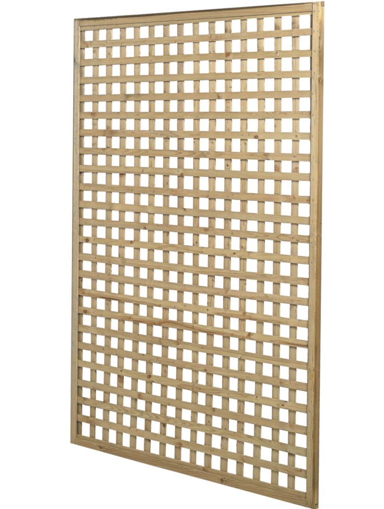 Forest Premium Framed Softwood Rectangular Garden Trellis 4' x 6' 3 ...