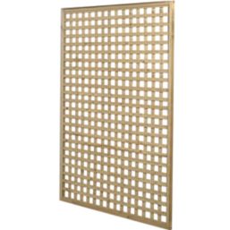Forest Premium Framed Softwood Rectangular Garden Trellis 4' x 6' 3 Pack