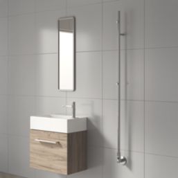 Reina 1500mm x 22mm 119BTU Stainless Steel Pole Electric Towel Rail Radiator