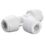 Hep2O  Plastic Push-Fit Equal Keyless Tee 10mm 10 Pack