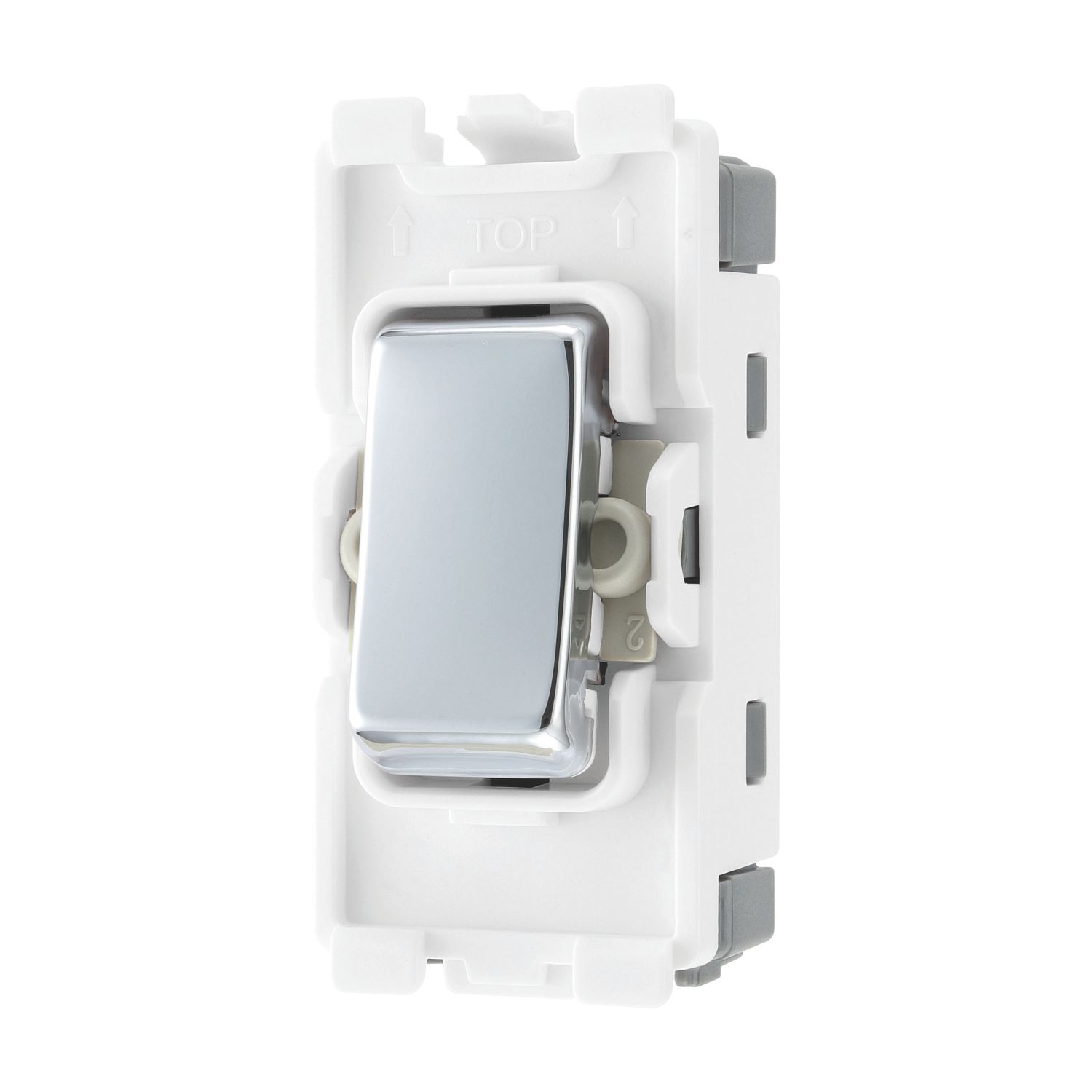 British General Nexus 20A Grid DP Control Switch Polished Chrome (282RF)