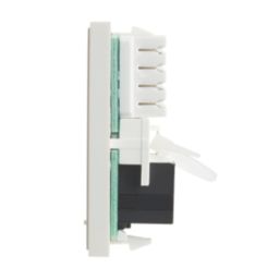Contactum Media Modular RJ45 Ethernet Socket White