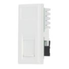 Contactum Media Modular RJ45 Ethernet Socket White