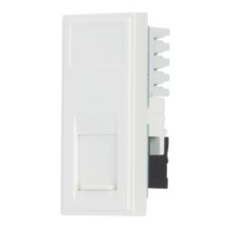 Contactum Media Modular RJ45 Ethernet Socket White
