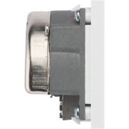 British General  Duplex Modular TV Socket White