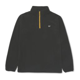 CAT  Quarter Zip Microfleece Black X Large 44" Chest