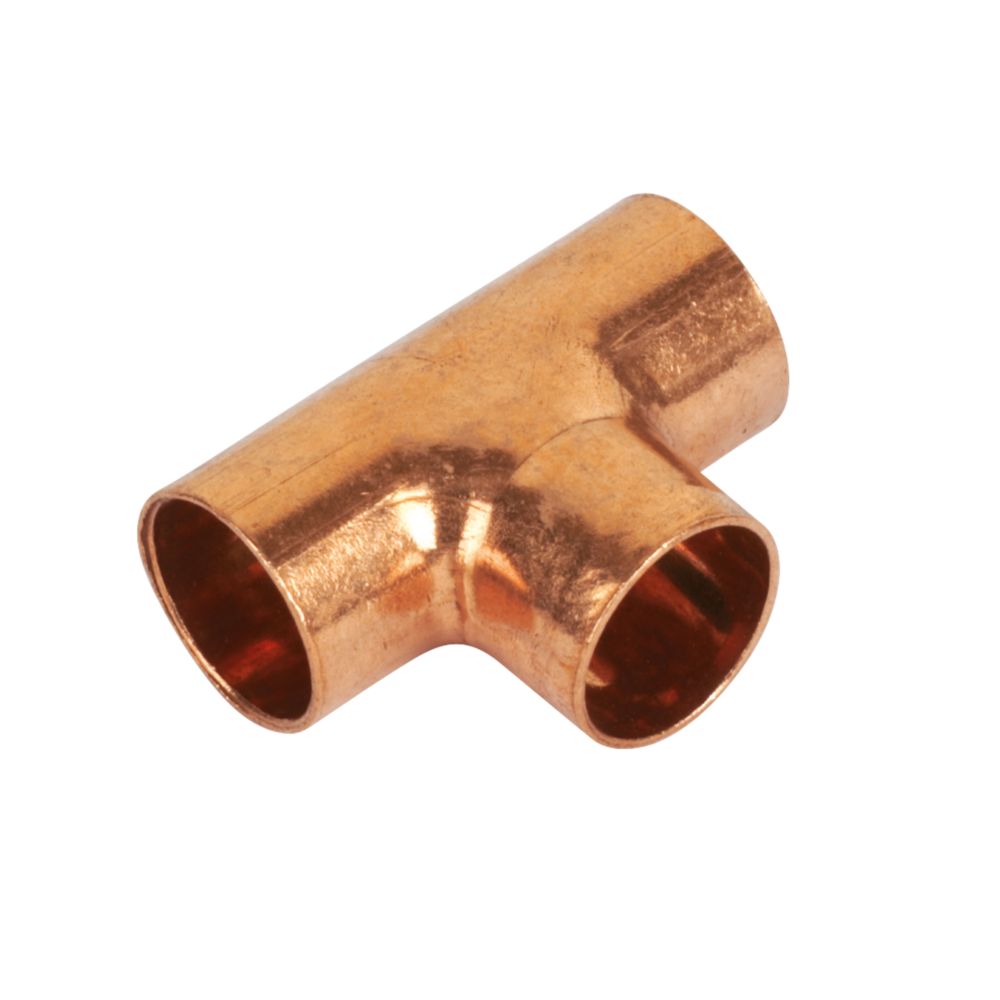 Endex Copper End Feed Equal Tees 15mm 10 Pack Screwfix