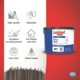 Leyland Trade  10Ltr Brilliant White Vinyl Matt Emulsion  Paint