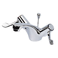 ¼ Turn Commercial Bathroom Basin Lever Mixer Tap Chrome