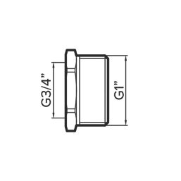 Flomasta Bush 1" x 3/4"