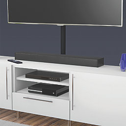 D-Line PVC Black TV Trunking 50mm x 25mm x 1.5m 2 Pack
