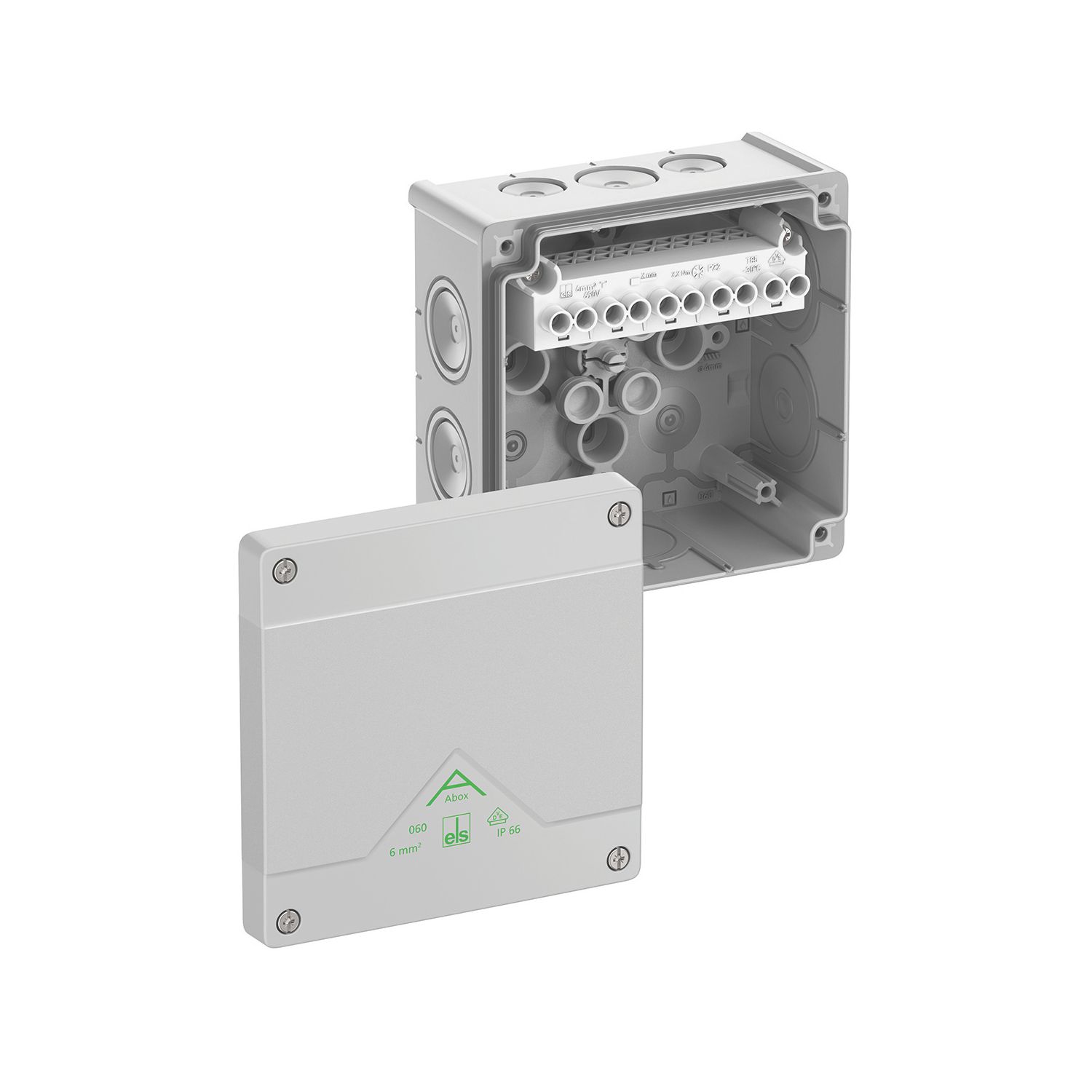 Spelsberg IP66 41A 5-Terminal Weatherproof Outdoor Adaptable Junction Box 130mm x 70mm x 130mm (283EH)