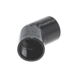 FloPlast Overflow Bend 135° Black 21.5mm 5 Pack