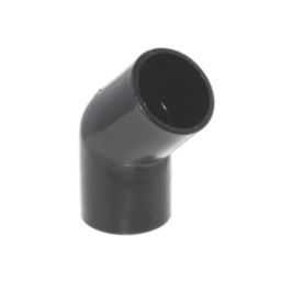 FloPlast Overflow Bend 135° Black 21.5mm 5 Pack
