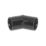 FloPlast Overflow Bend 135° Black 21.5mm 5 Pack