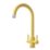 ETAL Sorrento Twin Lever Kitchen Mixer Tap Matt Yellow