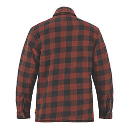 Site  Fleece Shirt Jacket Red & Black Large 50" Chest