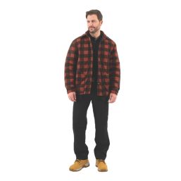 Site  Fleece Shirt Jacket Red/Black Large 41-43" Chest