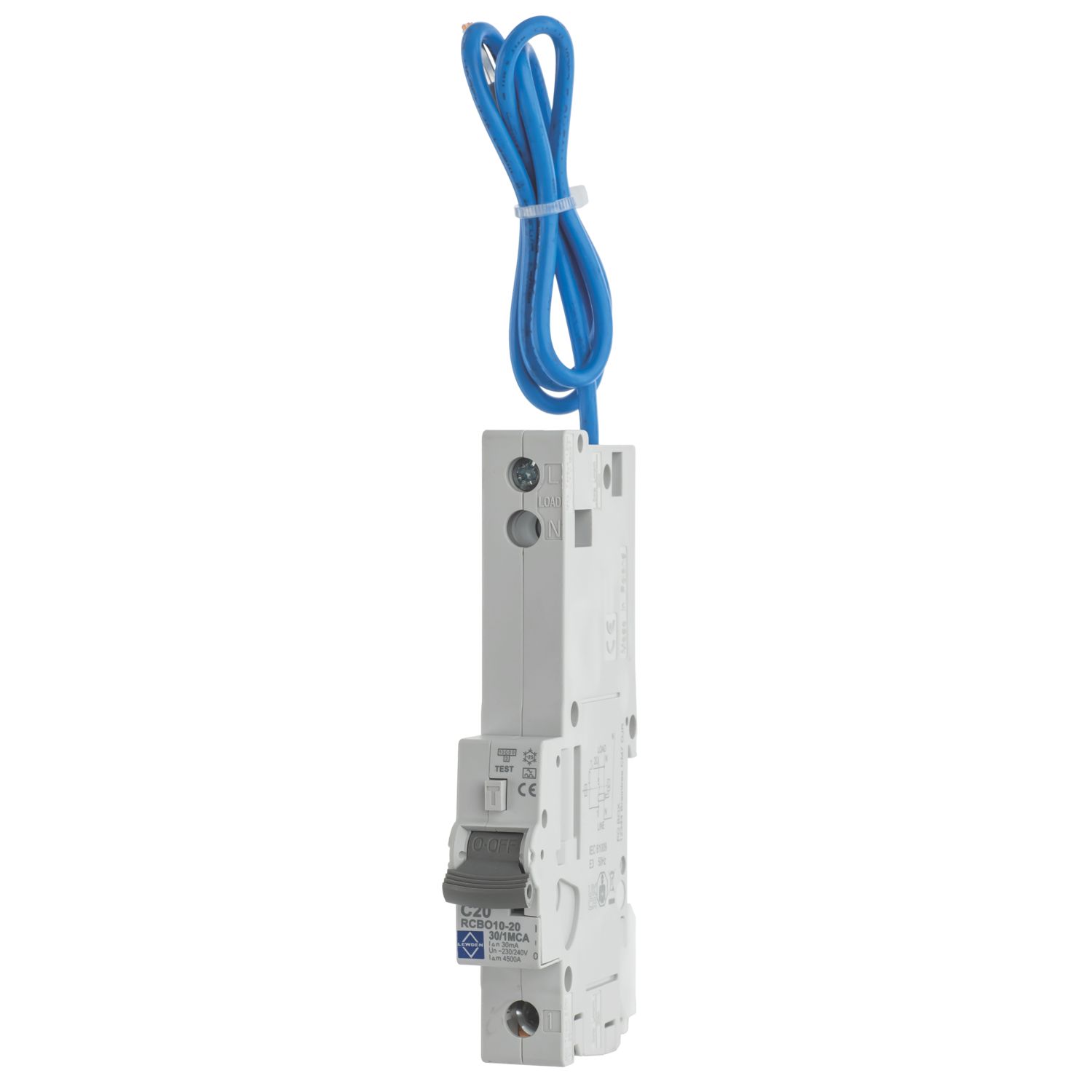 Lewden 20A 30mA Type A SP C Curve RCBO (283HM)