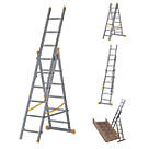 Werner  3-Section 4-Way Aluminium Combination Ladder  3.78m