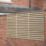 Forest  Double-Slatted  Fence Panels Natural Timber 6' x 3' Pack of 4
