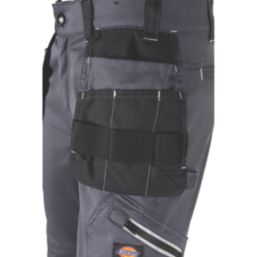 Dickies Holster Universal FLEX Trousers Grey/Black 30" W 32" L