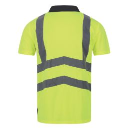 Regatta Pro Hi-Vis Polo Shirt Yellow/Navy 2X Large 50" Chest