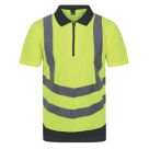 Regatta Pro Hi-Vis Polo Shirt Yellow / Navy 2X Large 50" Chest