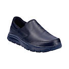 Skechers Flex Advantage Metal Free  Slip-On Non Safety Shoes Black Size 9