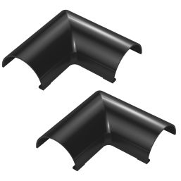D-Line Mini Trunking Flat Bends 30mm x 15mm 2 Pack